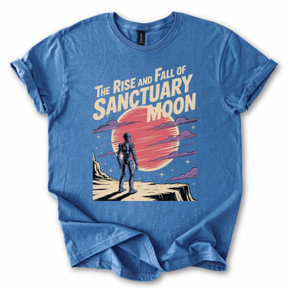 Unisex Heavy Cotton Tee: Gildan 5000 Retro Sci-Fi Graphic for Book Lovers, Murderbot Diaries Gift, Printify Choice