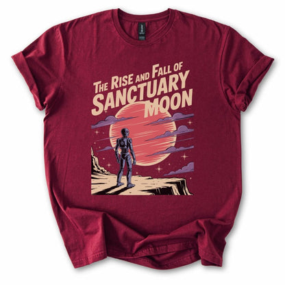 Unisex Heavy Cotton Tee: Gildan 5000 Retro Sci-Fi Graphic for Book Lovers, Murderbot Diaries Gift, Printify Choice