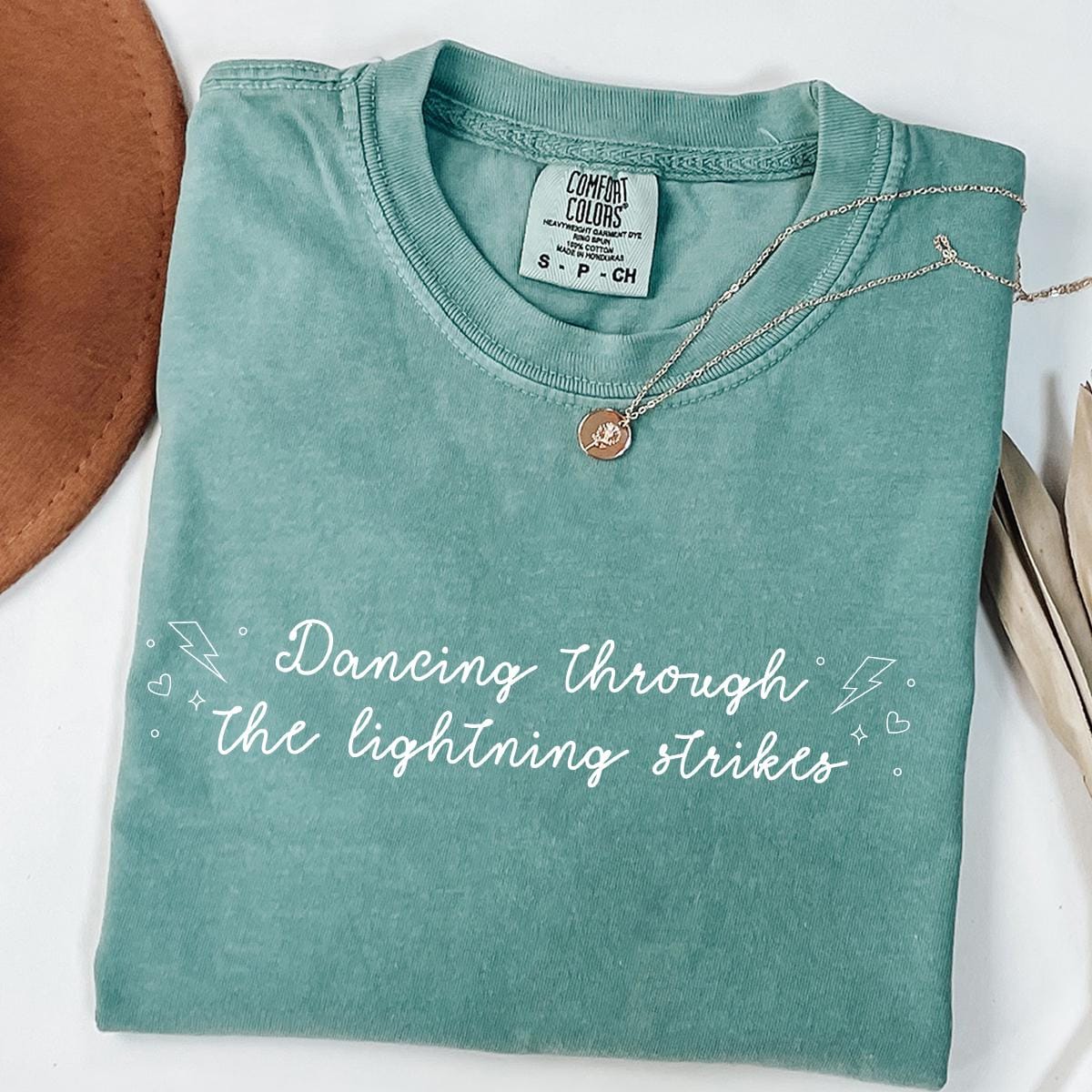 Dancing Through the Lightning Strikes Comfort Colors® 1717 Shirt, Unisex T-shirt for Country Music Fans, Opalite Inspired, Perfect Gift or Dance Tee