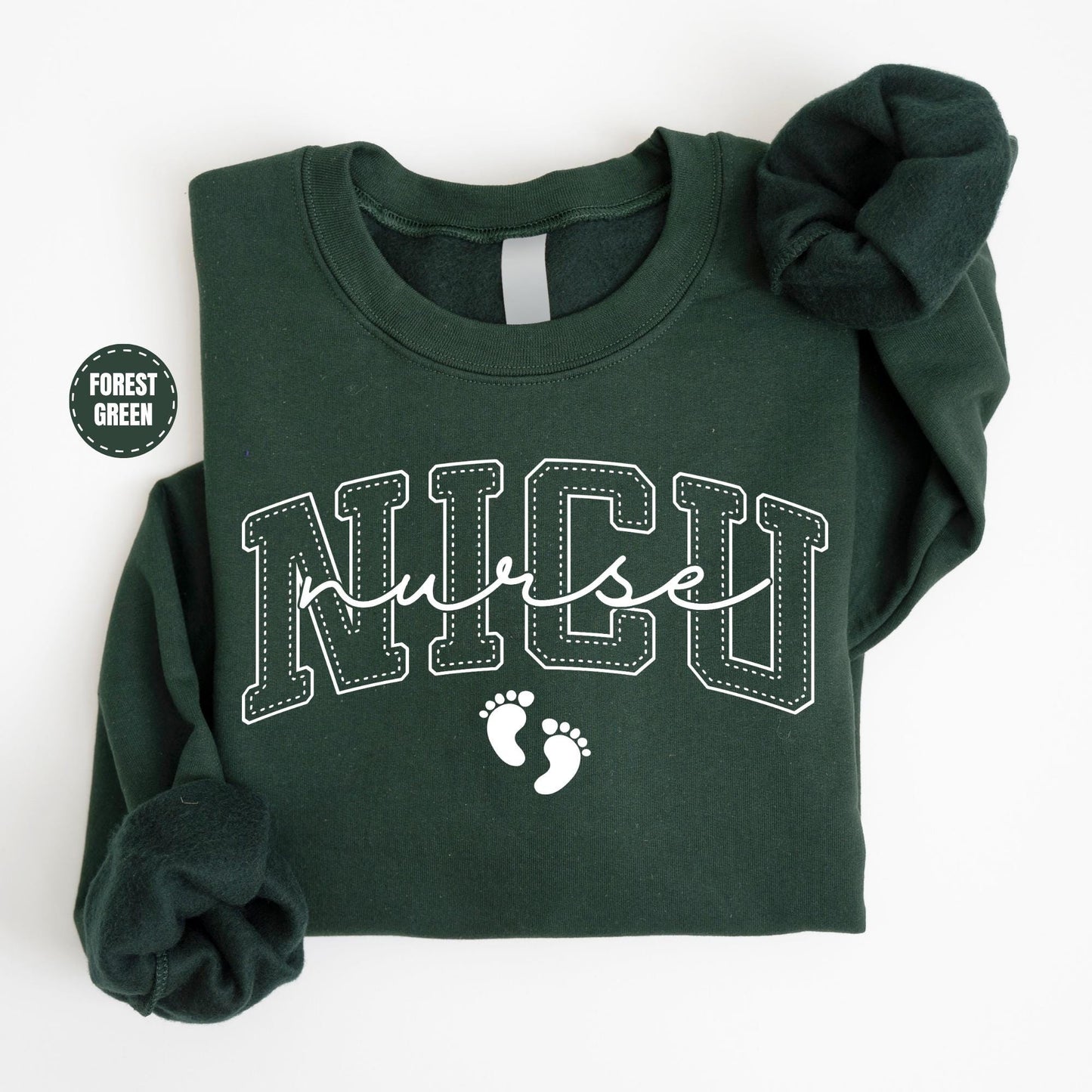 Gildan 18000 Neonatal ICU Nurse Sweatshirt - Cozy Gift for Women - Printify Choice for NICU Professionals