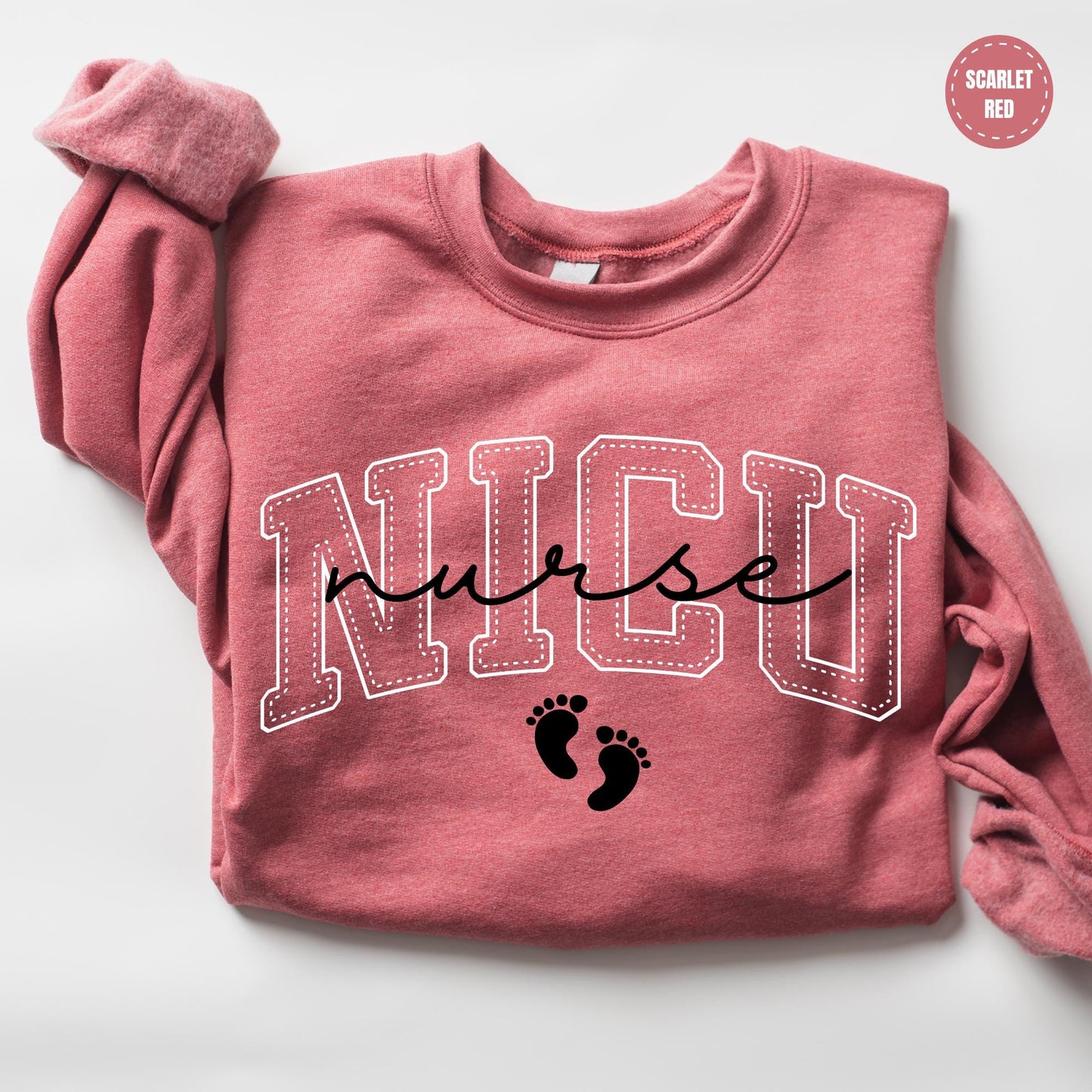 Gildan 18000 Neonatal ICU Nurse Sweatshirt - Cozy Gift for Women - Printify Choice for NICU Professionals