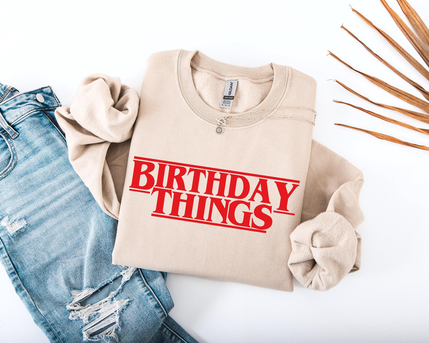 Cozy Birthday Things Sweatshirt Gift - Gildan 18000 Unisex Crewneck for Women & Men Printify Choice for Viral Outfits