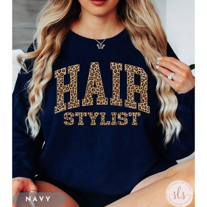 ✨Gildan 18000 Hair Stylist Sweatshirt✨ Cozy Unisex Crewneck, Printify Choice Gift for Women & Men, Cotton Polyester Blend, Sizes S-3XL