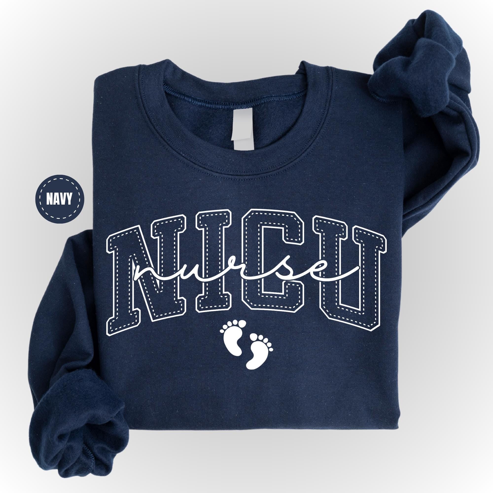 Gildan 18000 Neonatal ICU Nurse Sweatshirt - Cozy Gift for Women - Printify Choice for NICU Professionals