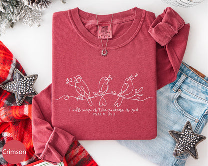 Gildan 18000 Christian Long Sleeve Tee, Comfort Colors® Bible Verse Shirt, Cozy Unisex Sweatshirt for Women, Perfect Gift, Printify Choice