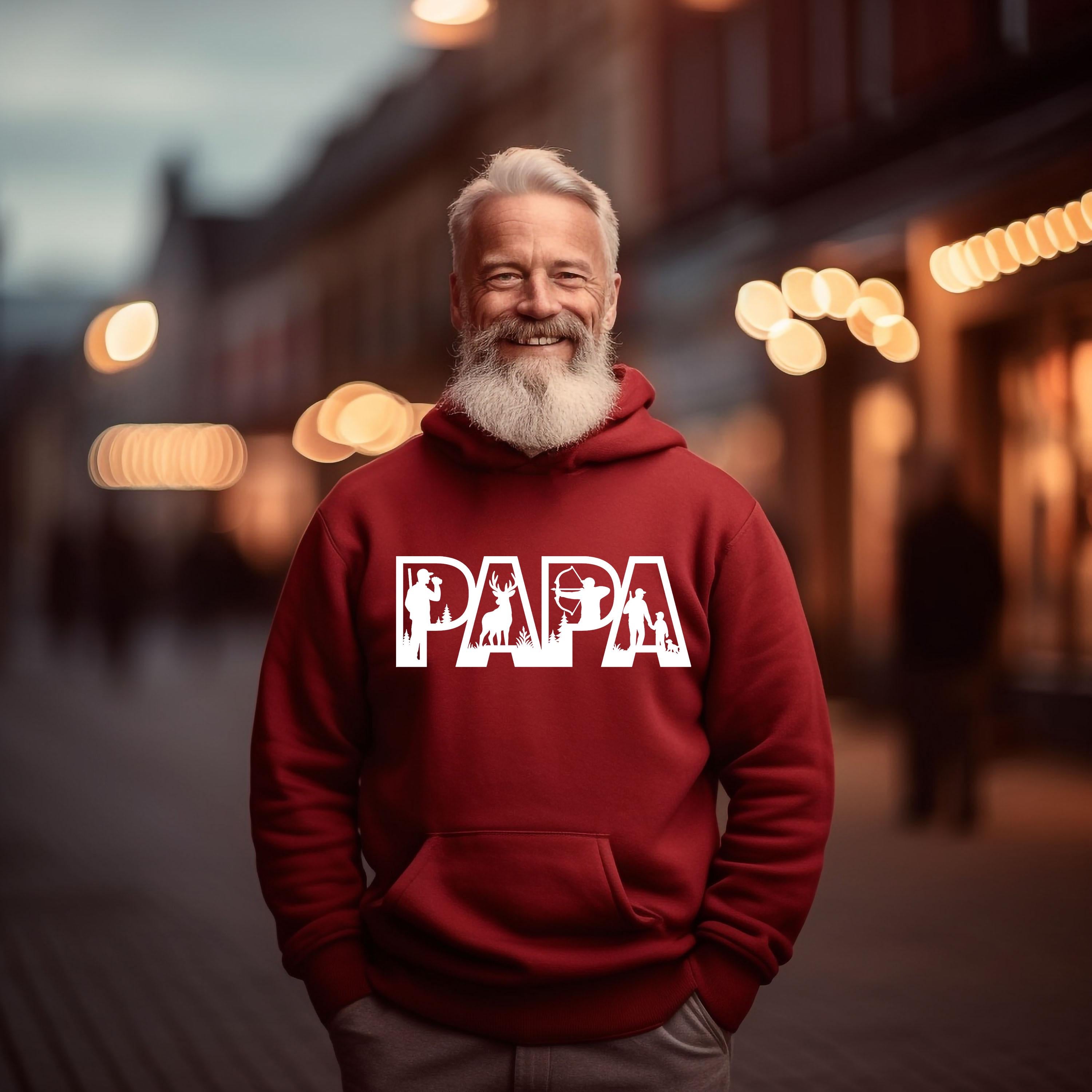 ✨ Gildan 18000 Hunting Papa Sweatshirt - Cozy Gift for Dad, Men's Hunting Season Outfit, Printify Choice ✨