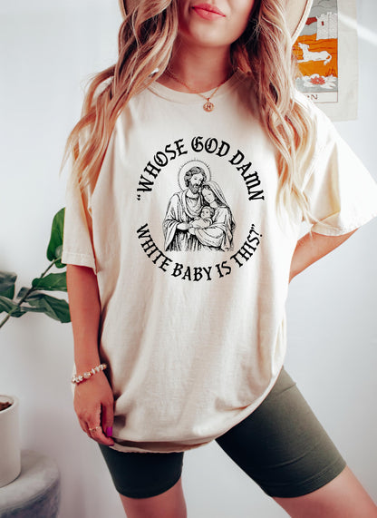 Unisex Heavy Cotton Jesus Humor Tee - Gildan 5000, Funny Meme Gift for Christian Fans, Printify Choice, Perfect Fall Outfit