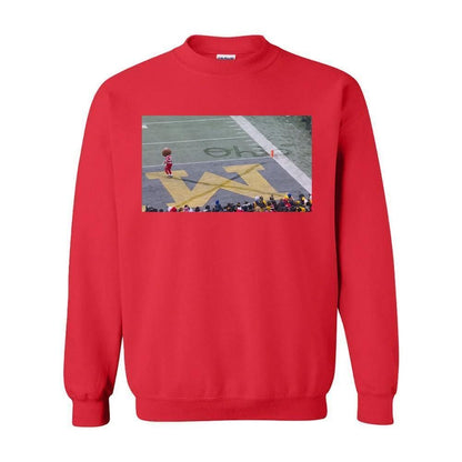 Cozy Brutus Ohio Snow Fan Football Tee, Gildan 18000 Unisex Sweatshirt, Printify Favorite, Perfect Gift for Fans