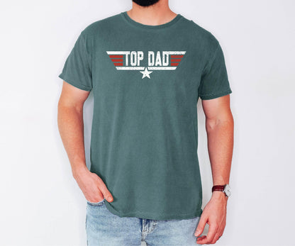 Gildan 5000 Unisex Heavy Cotton Tee - Top Dad T-Shirt for Men, Christmas Gift from Daughter or Son, Printify Choice