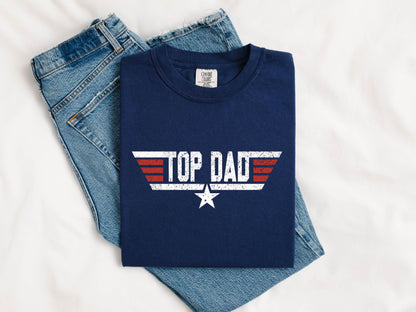 Gildan 5000 Unisex Heavy Cotton Tee - Top Dad T-Shirt for Men, Christmas Gift from Daughter or Son, Printify Choice