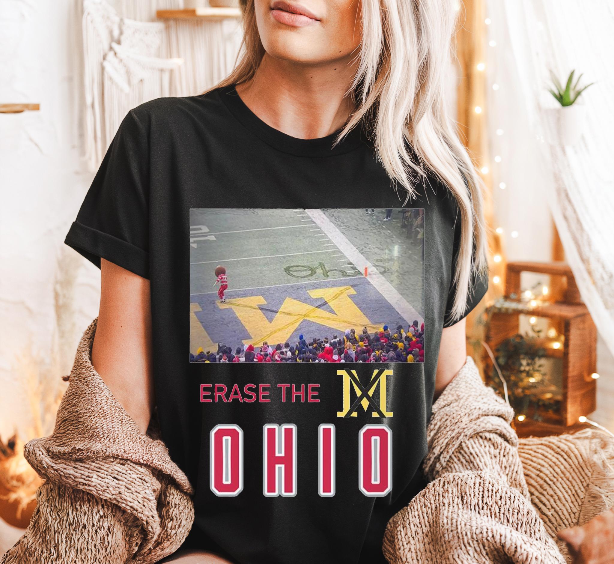 Ohio State Unisex Heavy Cotton Tee - Gildan 5000 Brutus vs Michigan Game Day Shirt, Funny Rivalry Gift, Printify Choice for Football Fans