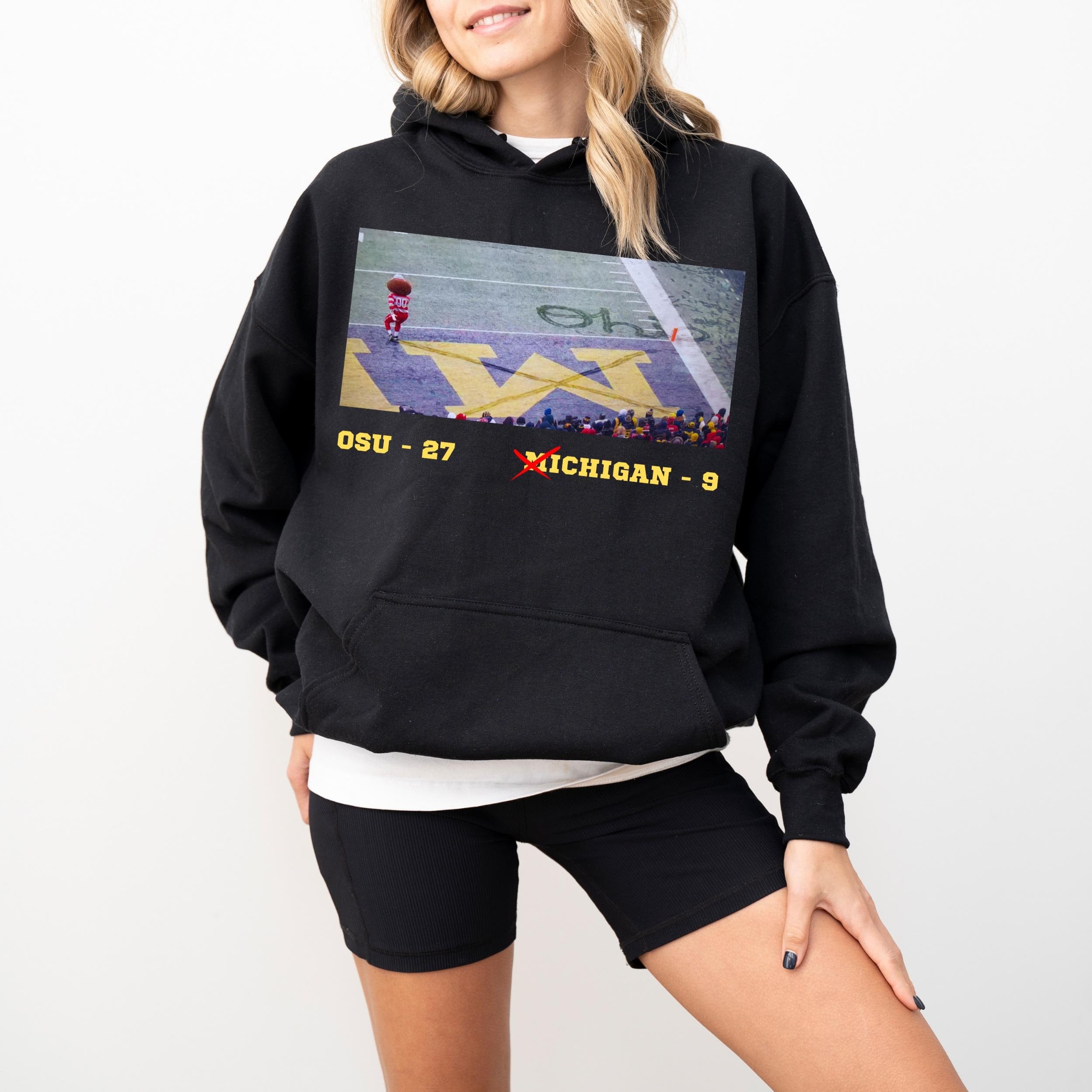 Ohio State Brutus vs Michigan Gameday Hoodie, Gildan 18000 Unisex Crewneck, Cozy Rivalry Sweatshirt, Perfect Gift for Football Fans