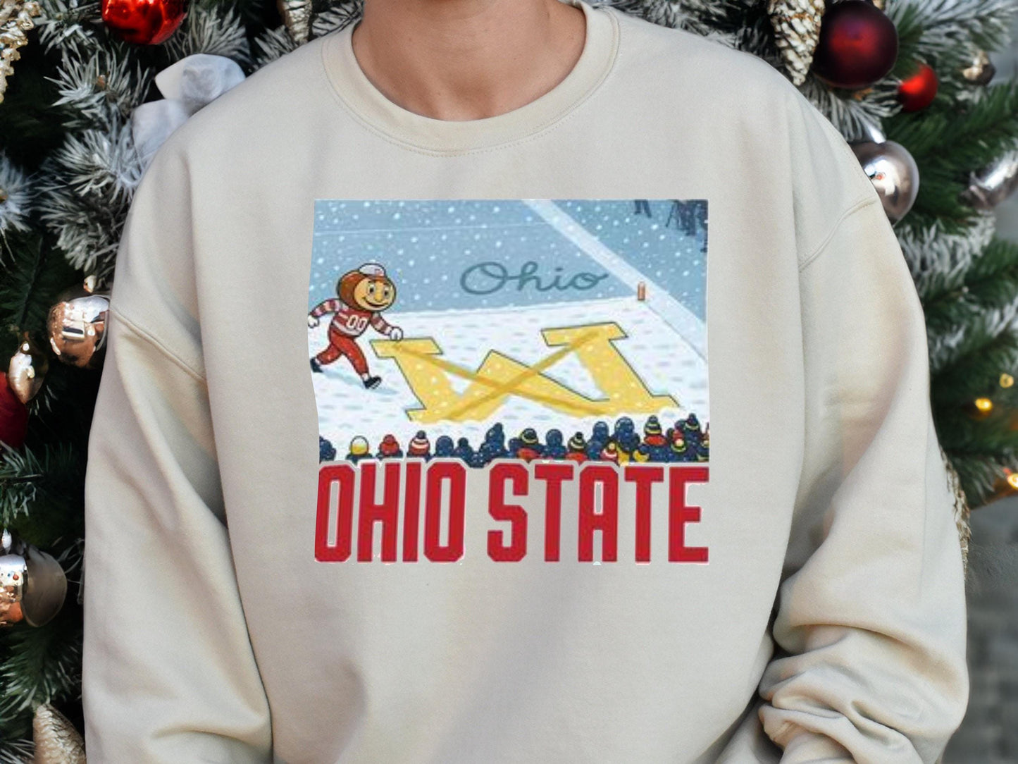 Ohio State vs Michigan Gameday Tee: Gildan 5000 Unisex Heavy Cotton, Perfect Gift for Fans, Funny Brutus Rivalry Shirt - Printify Choice