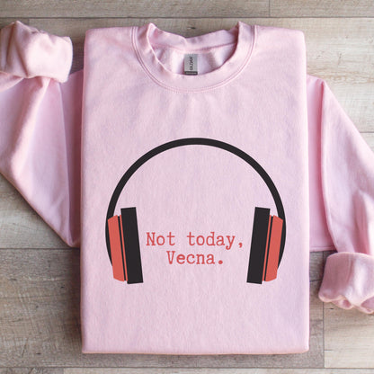 Not Today Vecna Gildan 18000 Sweatshirt for 80s Music Fans, Cozy Unisex Gift, Sci-Fi TV Show Inspired, Printify Choice