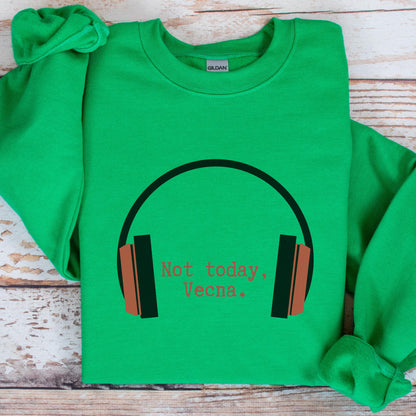 Not Today Vecna Gildan 18000 Sweatshirt for 80s Music Fans, Cozy Unisex Gift, Sci-Fi TV Show Inspired, Printify Choice