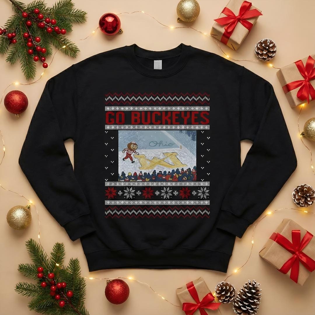 Brutus Ohio State Rivalry Sweatshirt, Gildan 18000 Crewneck for Game Day, Cozy Unisex Gift, Funny Brutus vs Michigan, Printify Choice