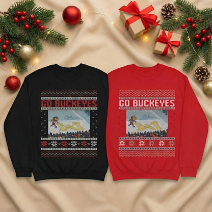 Brutus Ohio State Rivalry Sweatshirt, Gildan 18000 Crewneck for Game Day, Cozy Unisex Gift, Funny Brutus vs Michigan, Printify Choice