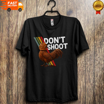 Don't Shoot Tshirt - Sarcastic Funny Retro Gamer Gift, Unisex Heavy Cotton Tee by Gildan 5000, Perfect Gaming Shirt for Men and Women, Printify Choice