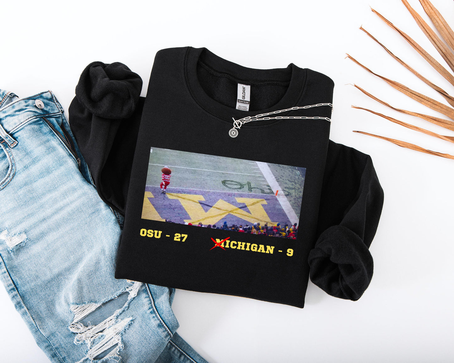 Ohio State Rivalry Gildan 18000 Sweatshirt, Cozy Brutus Hoodie for Game Day Fans, Printify Choice Football Shirt for Men & Women