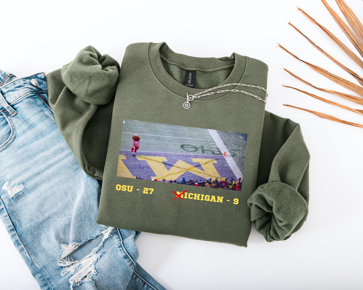 Ohio State Rivalry Gildan 18000 Sweatshirt, Cozy Brutus Hoodie for Game Day Fans, Printify Choice Football Shirt for Men & Women