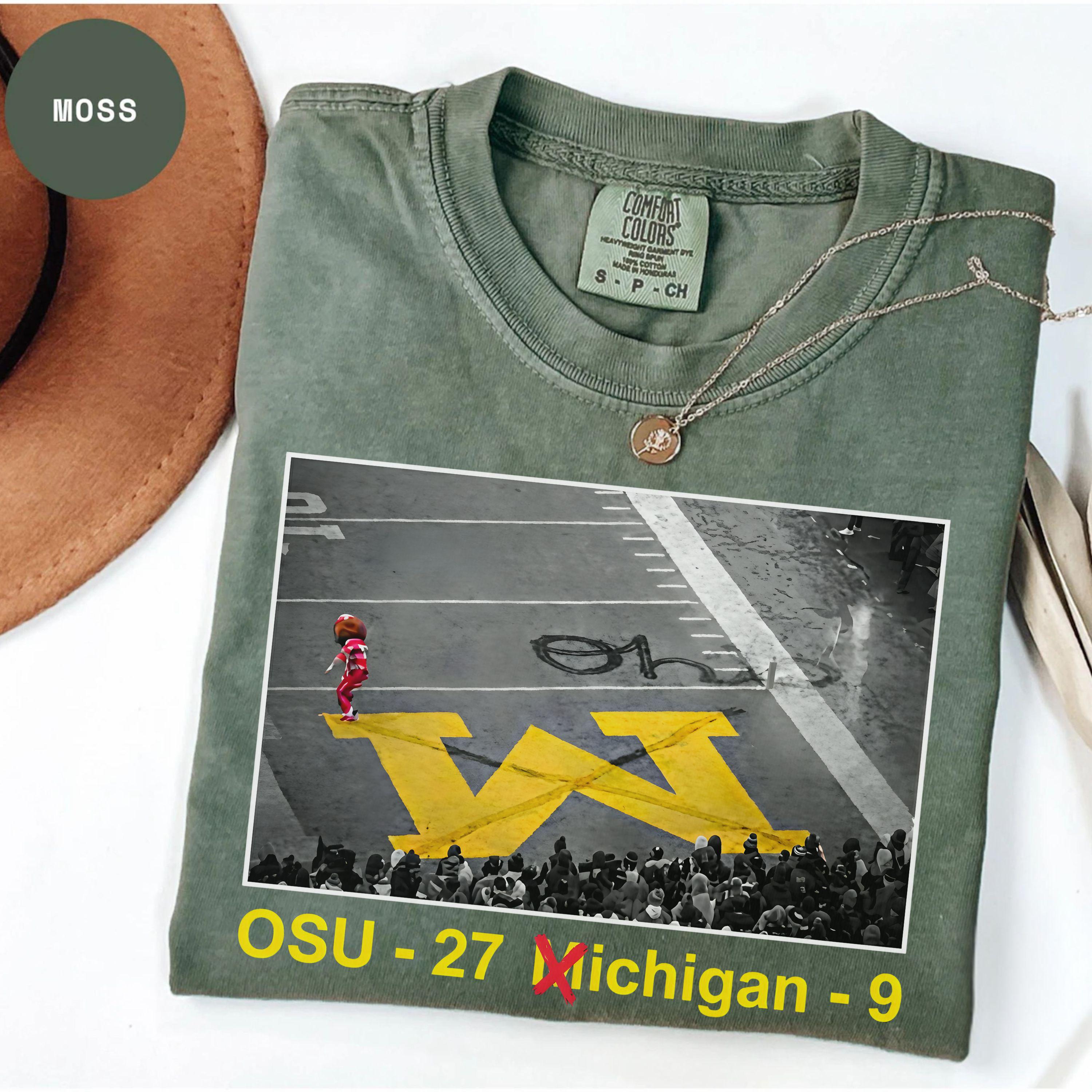 Brutus Ohio State Unisex Garment-Dyed T-shirt, Comfort Colors® 1717, Ohio vs Michigan Rivalry Gift, Football Fan Aesthetic Outfit