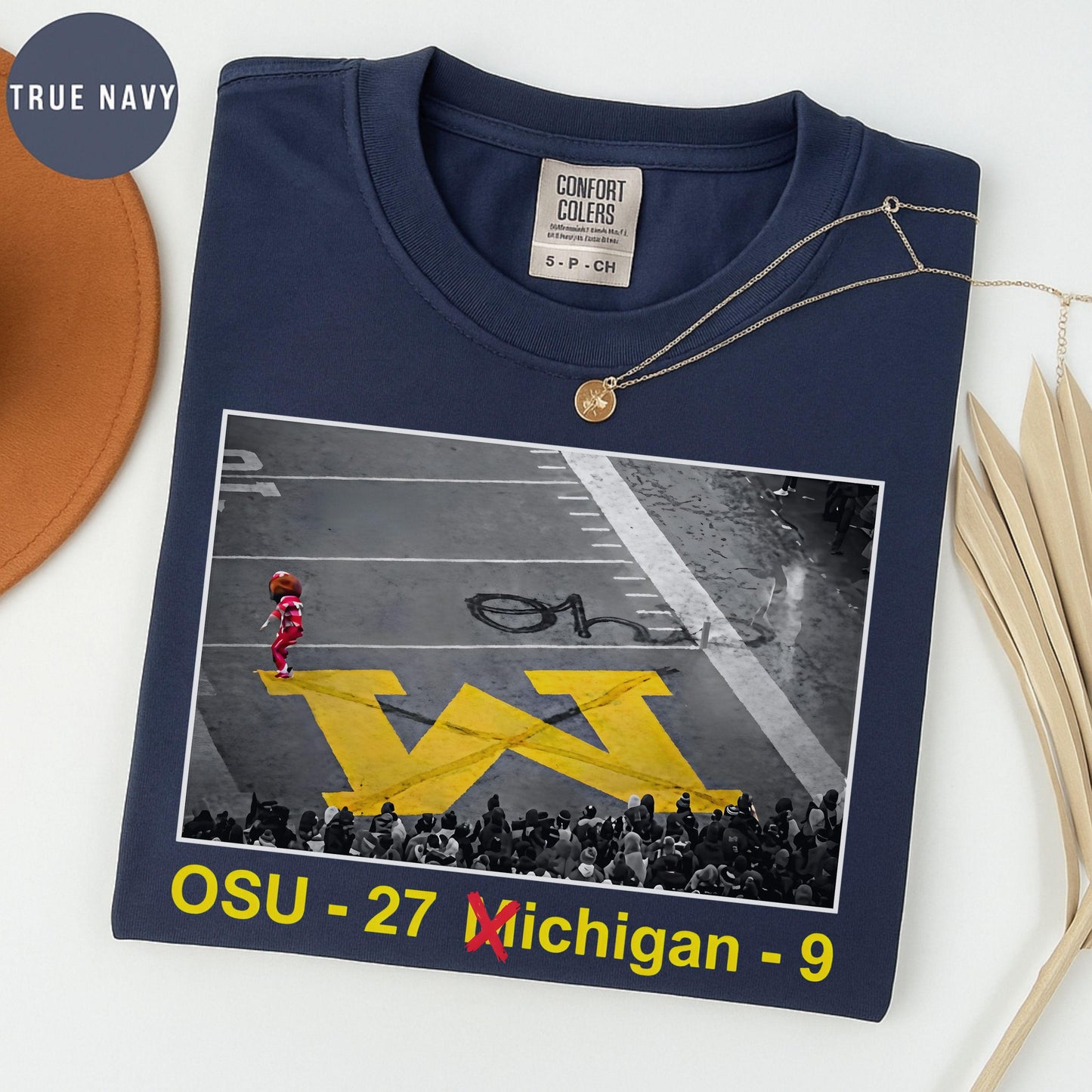 Brutus Ohio State Unisex Garment-Dyed T-shirt, Comfort Colors® 1717, Ohio vs Michigan Rivalry Gift, Football Fan Aesthetic Outfit