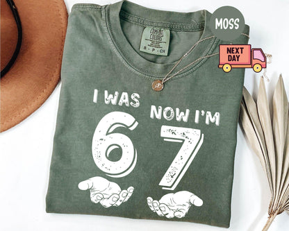 Comfort Colors® 1717 Unisex Garment-Dyed T-shirt, Funny 7th Birthday Meme Shirt, SwiftPOD Kids Gift, Trendy Outfit for Boys and Girls