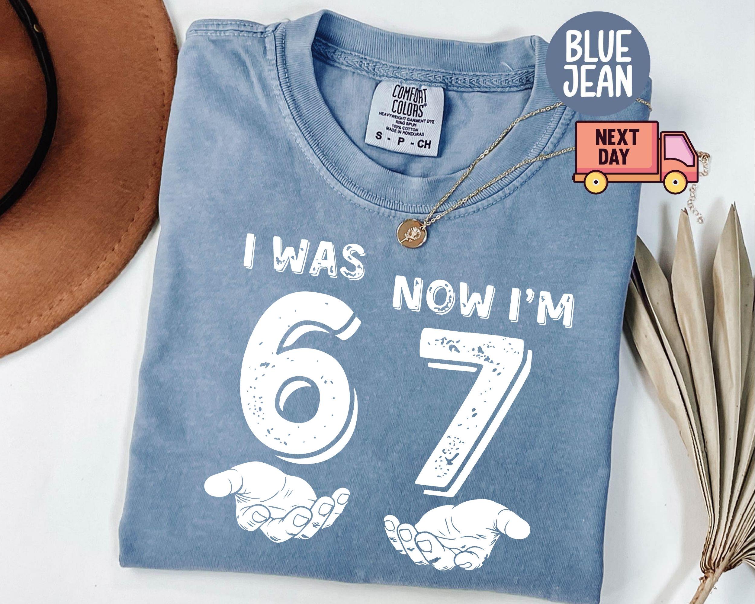 Comfort Colors® 1717 Unisex Garment-Dyed T-shirt, Funny 7th Birthday Meme Shirt, SwiftPOD Kids Gift, Trendy Outfit for Boys and Girls