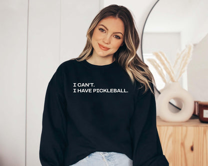 Cozy Pickleball Sweatshirt for Women: Gildan 18000 Crewneck, Printify Choice