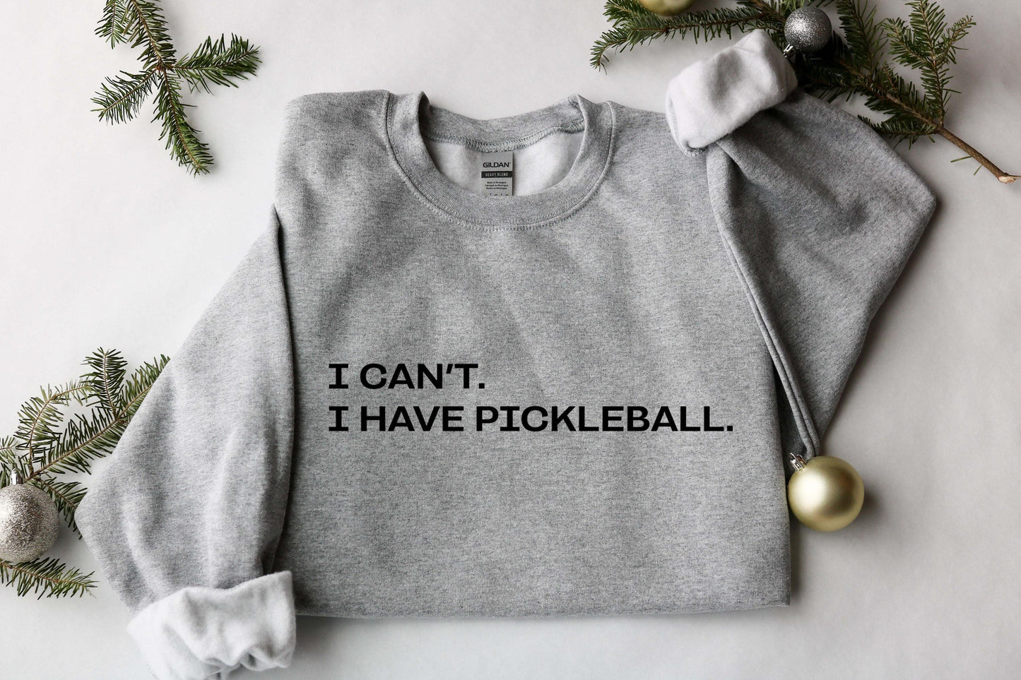 Cozy Pickleball Sweatshirt for Women: Gildan 18000 Crewneck, Printify Choice