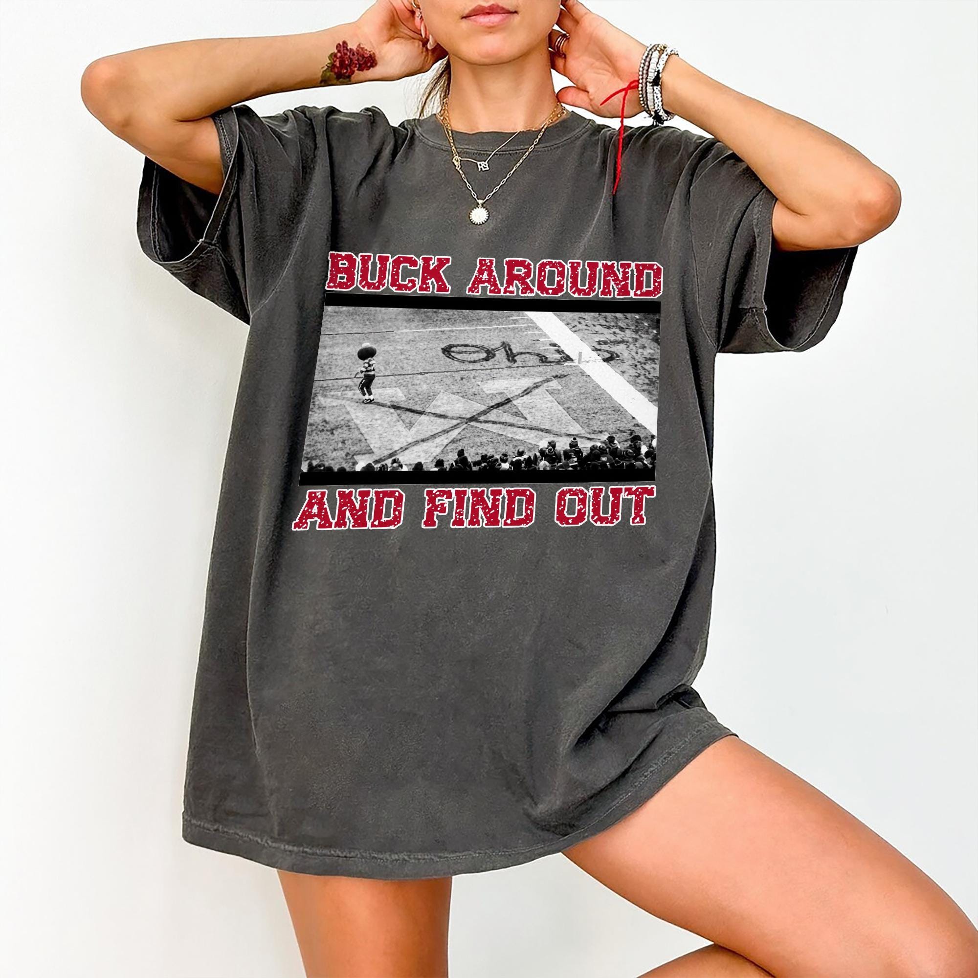 Brutus Ohio State Snow Fan Football Shirt, Gildan 5000 Unisex Heavy Cotton Tee, Funny Game Day Gift, Printify Choice for Michigan vs. Ohio Fans