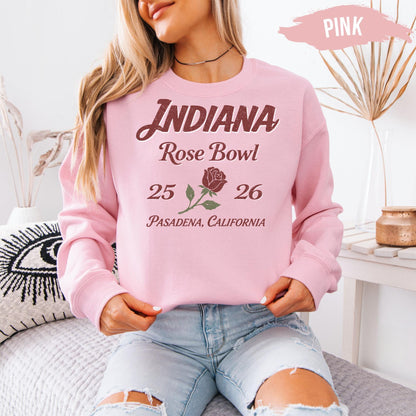 Gildan 18000 Rose Bowl Indiana Sweatshirt - Cozy Unisex Crewneck for Women & Men - Perfect Gift & Viral Outfit Choice