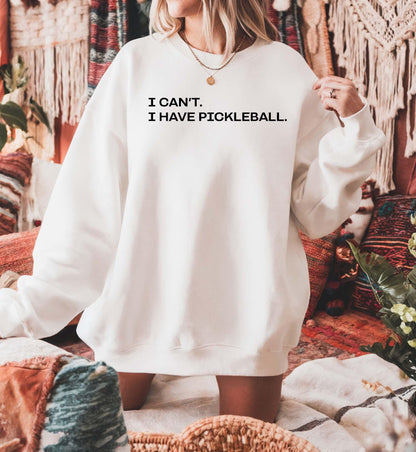 Cozy Pickleball Sweatshirt for Women: Gildan 18000 Crewneck, Printify Choice