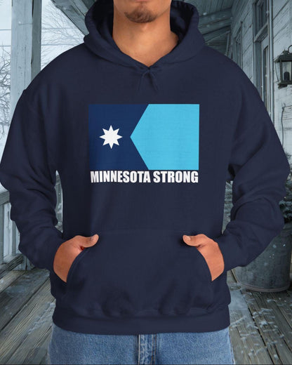 Minnesota Strong Crewneck Sweatshirt Gildan 18000 Fleece Minnesota Flag, Stronger Together, Stand Together Unisex gift for men & women