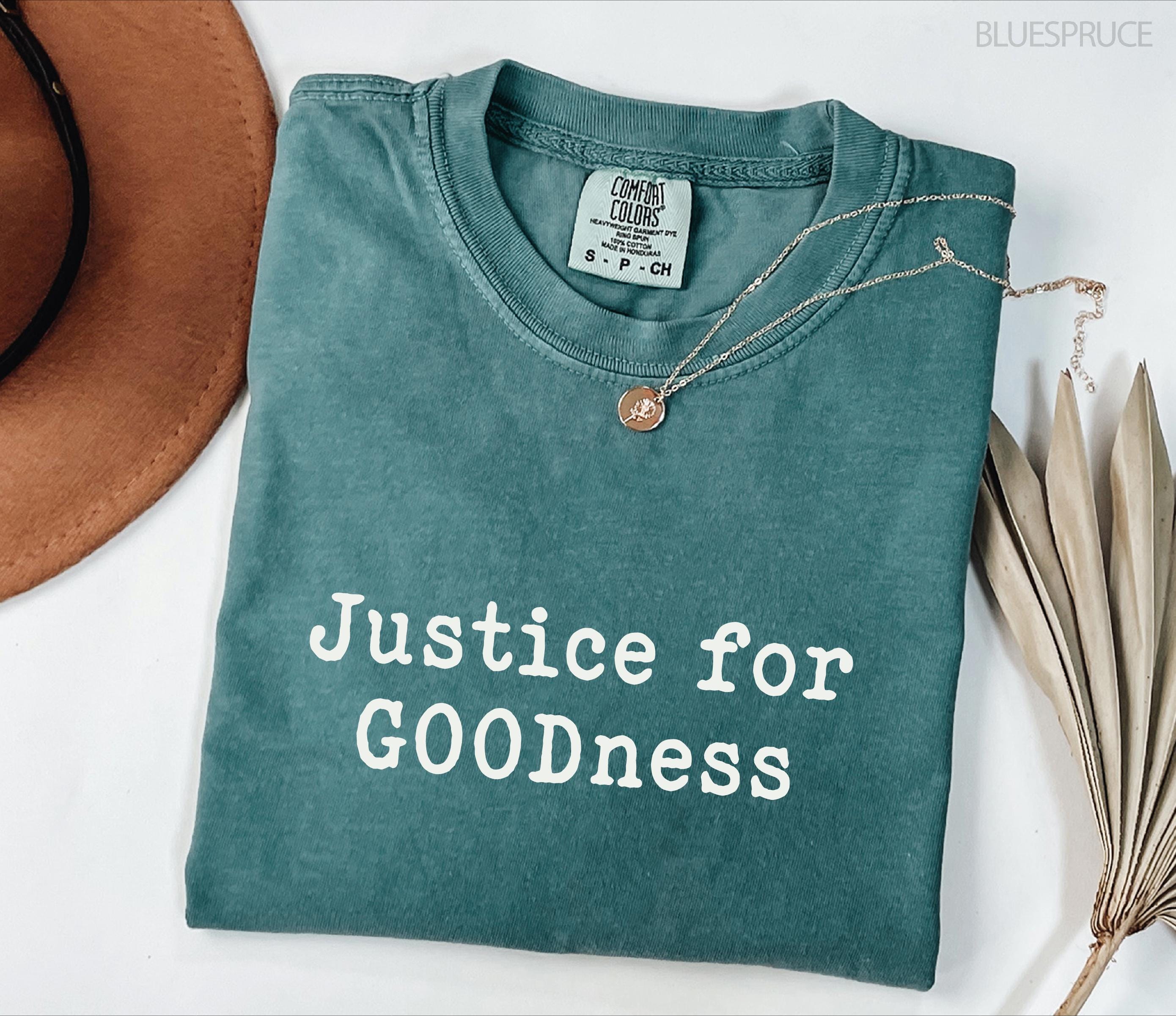 Comfort Colors 1717 TShirt: Justice for GOODness Rip Renee Good, Aesthetic Protest Shirt for Men & Women, Perfect Fall Outfit