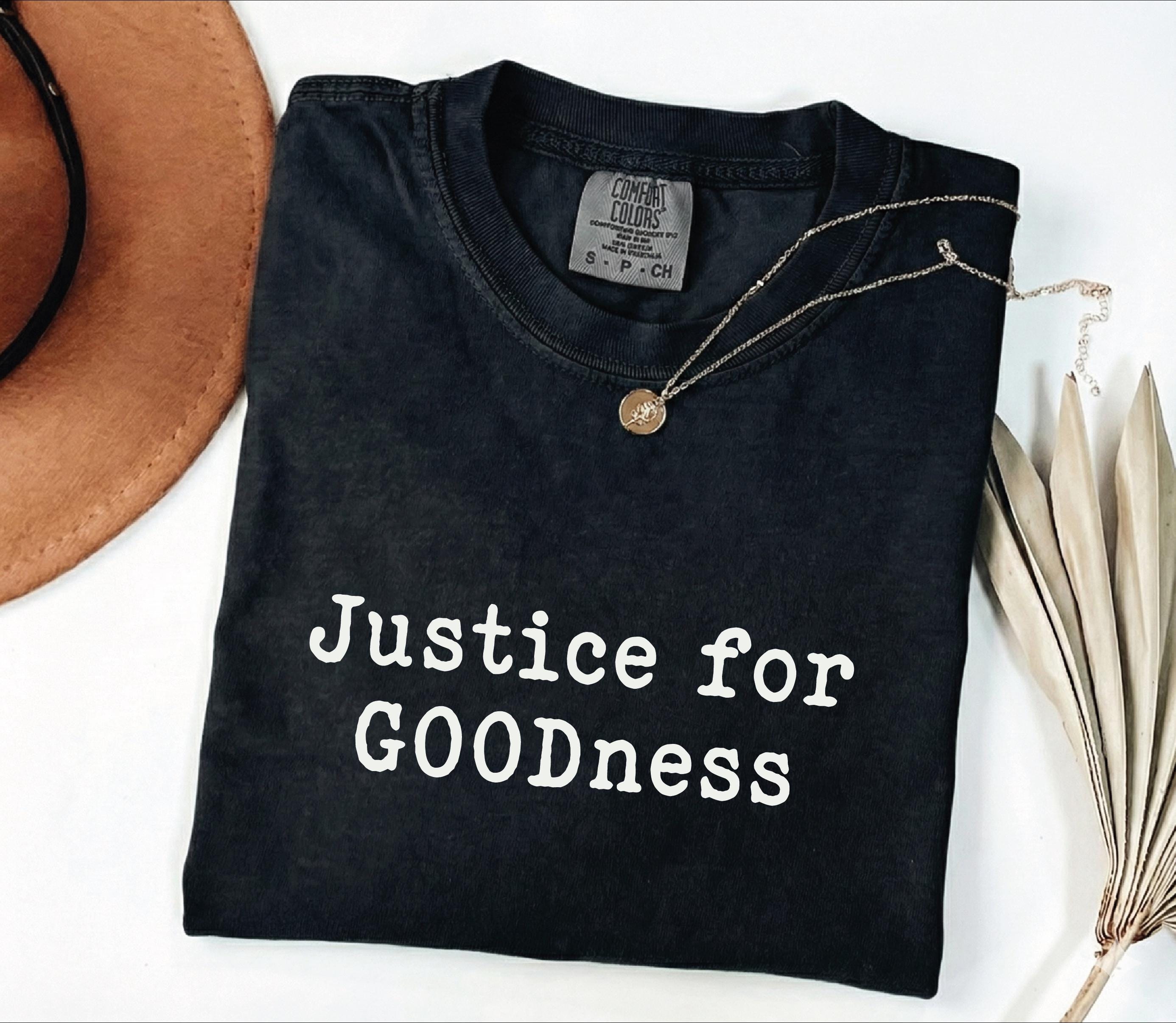 Comfort Colors 1717 TShirt: Justice for GOODness Rip Renee Good, Aesthetic Protest Shirt for Men & Women, Perfect Fall Outfit