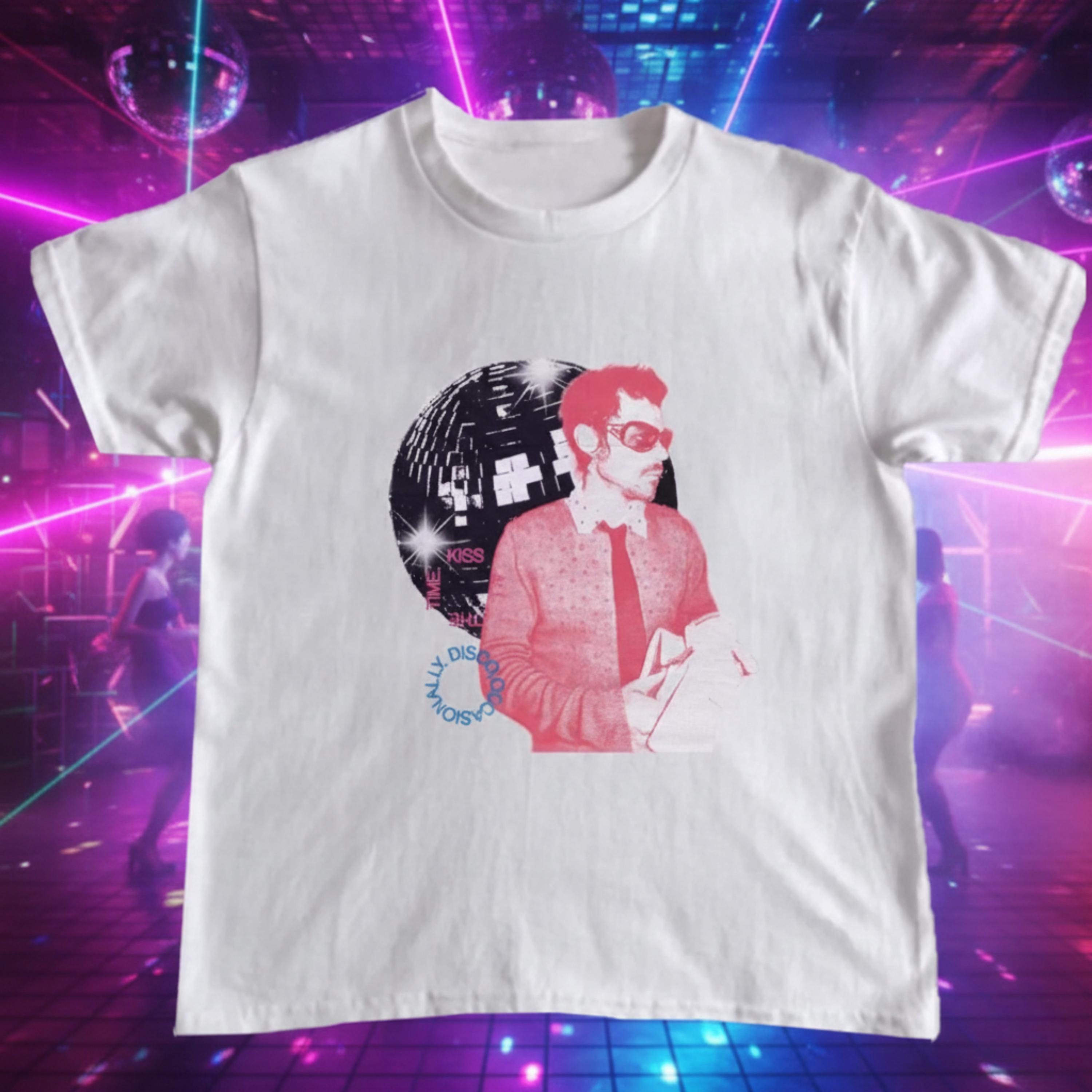 Disco Retro Party T-Shirt Unisex Night Club Dance Top, Gildan 5000 Classic Tee, 100% Cotton, Classic Fit, Summer Festival Outfit, Gift for Men Women