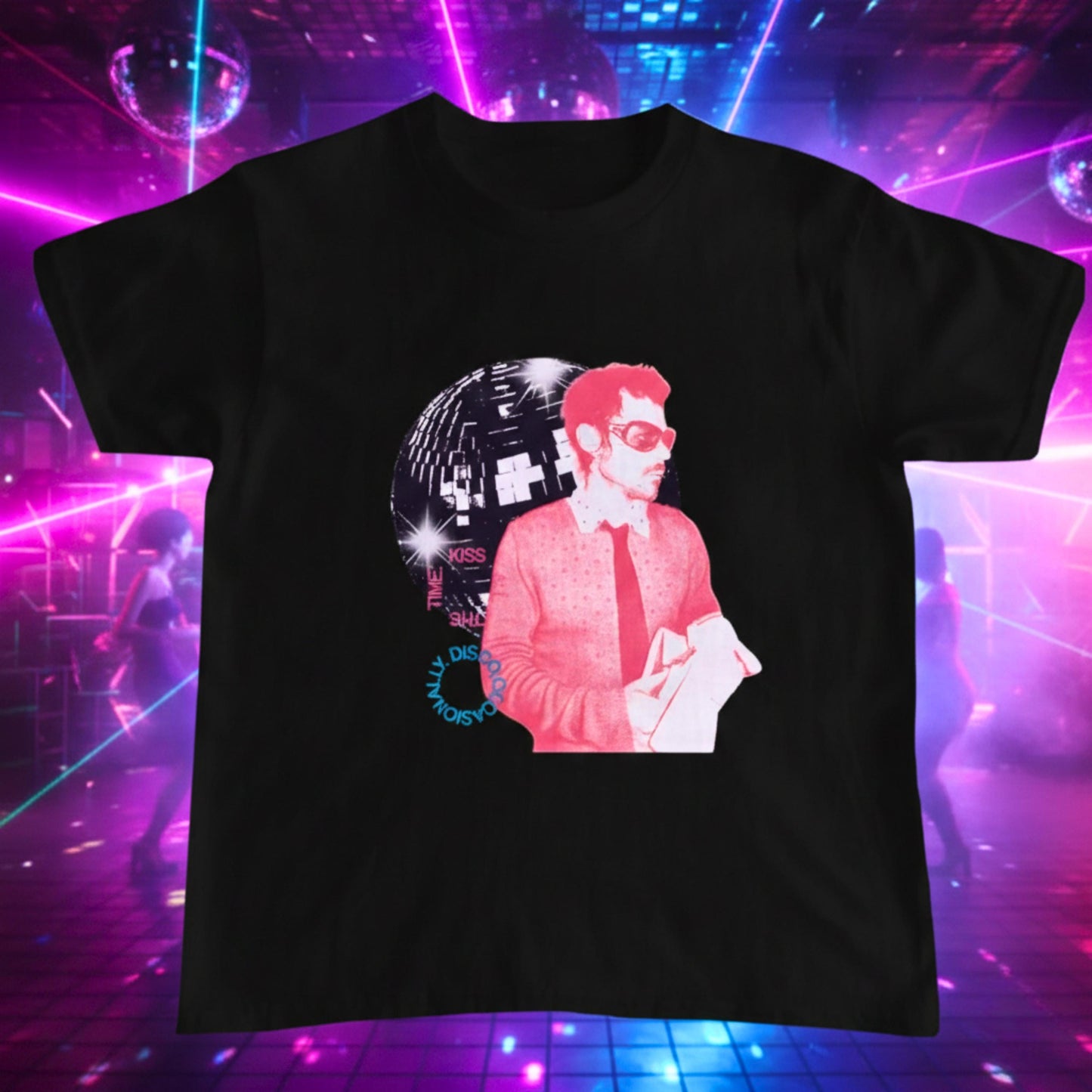 Disco Retro Party T-Shirt Unisex Night Club Dance Top, Gildan 5000 Classic Tee, 100% Cotton, Classic Fit, Summer Festival Outfit, Gift for Men Women