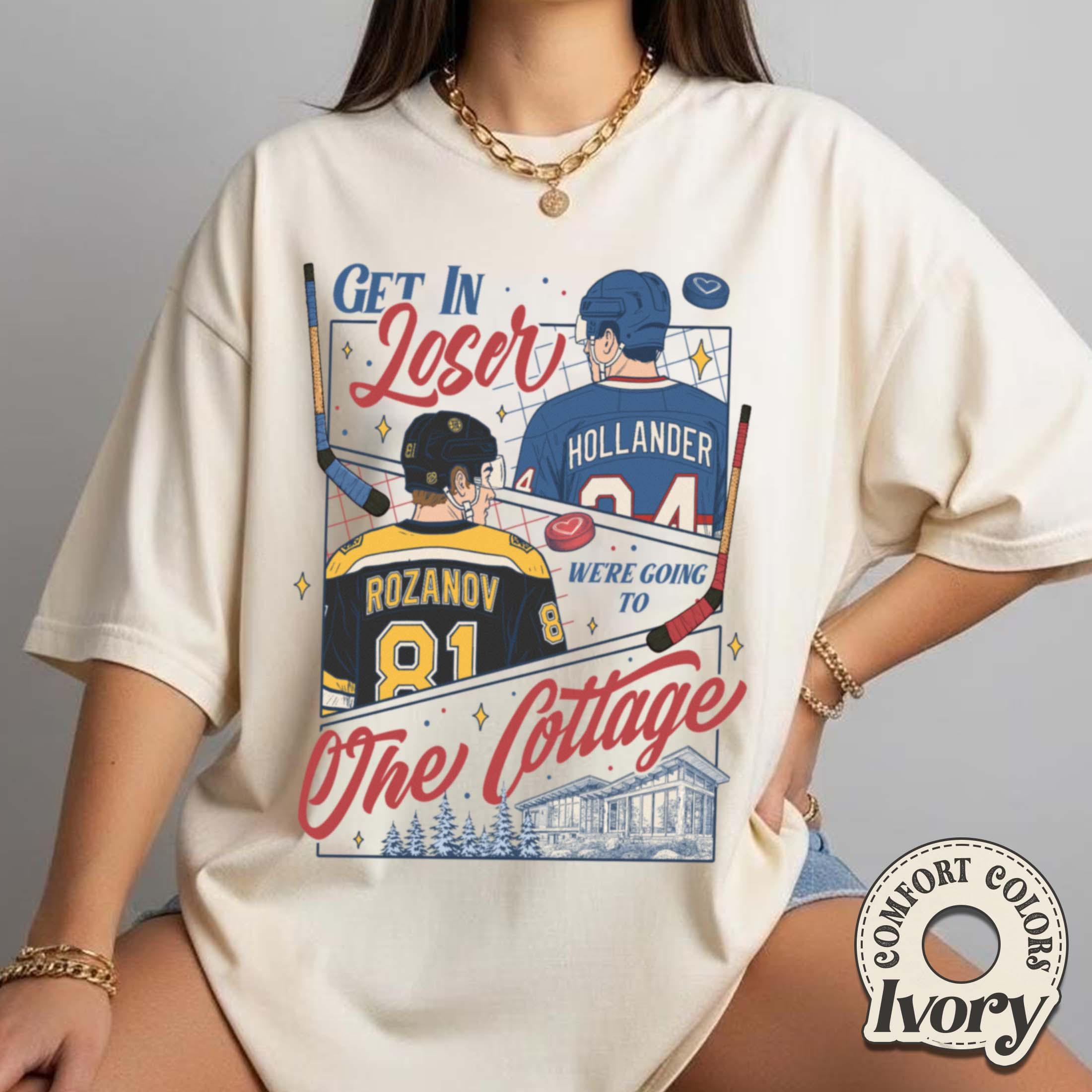 Comfort Colors 1717 TShirt - Hockey Romance Tee for Women, Perfect Cottage Getaway Outfit